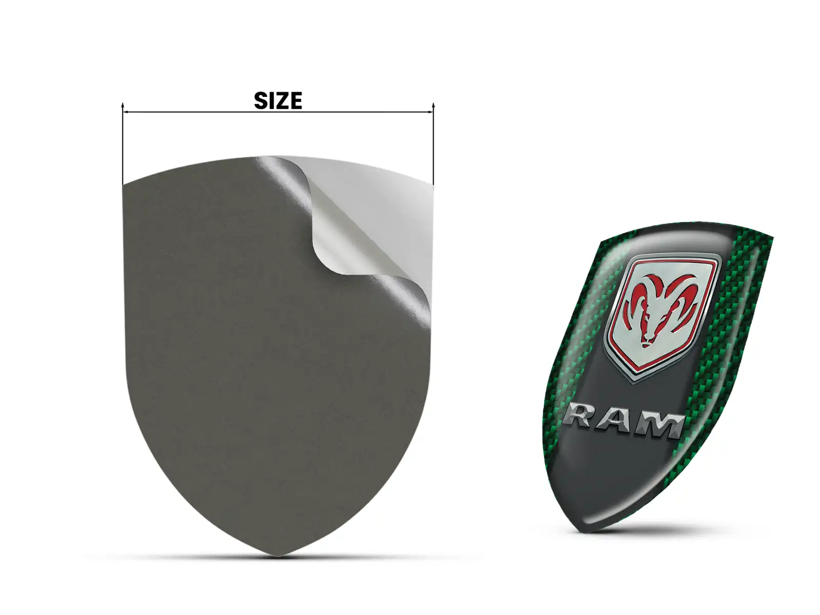 Dodge Resin domed stickers Superior Style Domed Badges